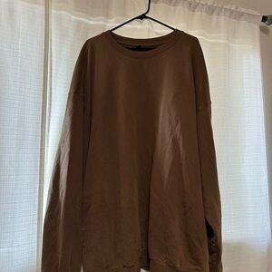 SKIMS Brown Sweatshirt